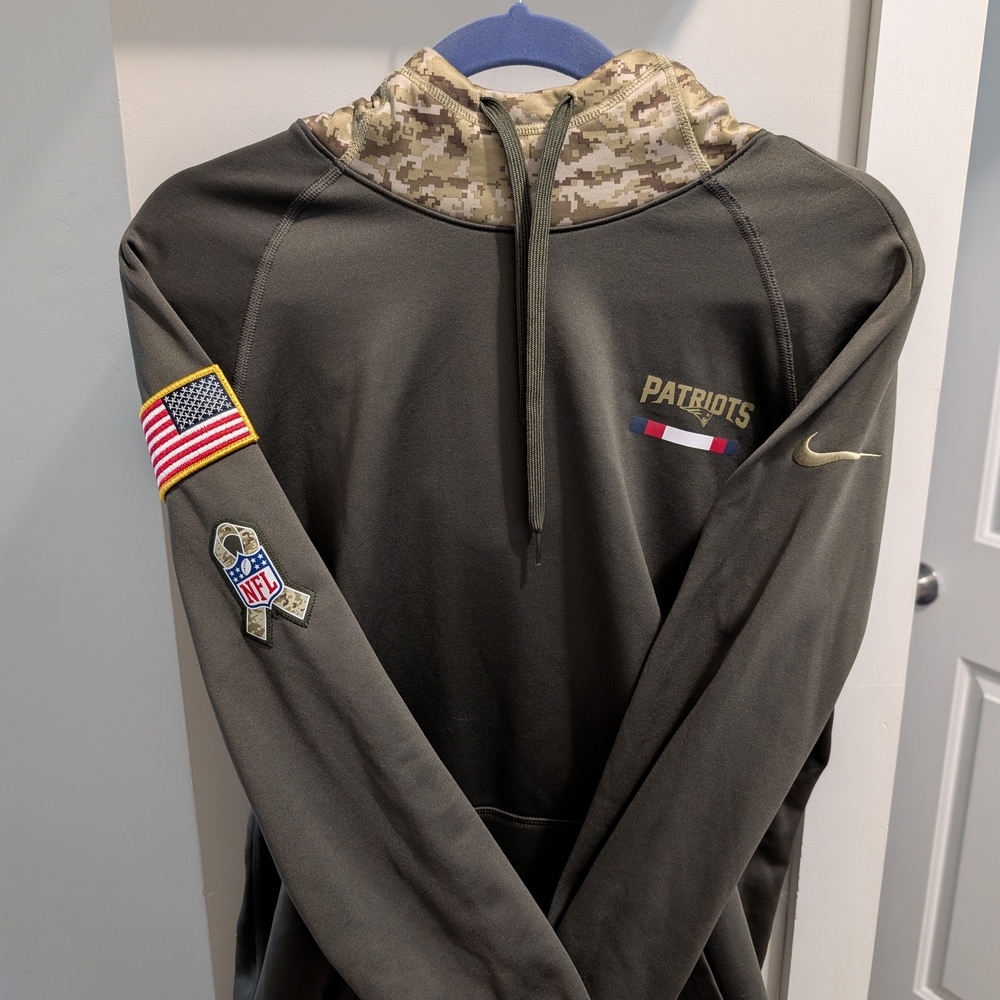 Nike Olive Green Patriots Women's Sweater